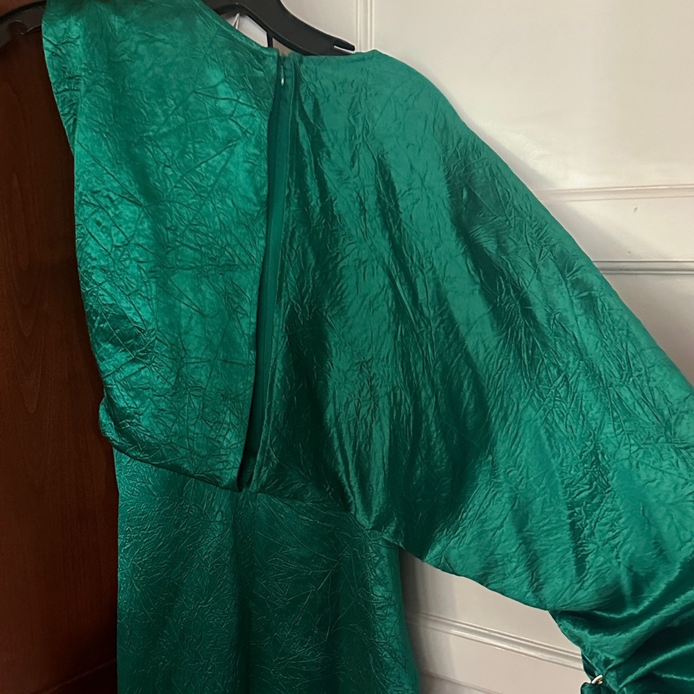 Sies Marjan Emerald Green Draped Dress - Picture 7 of 7